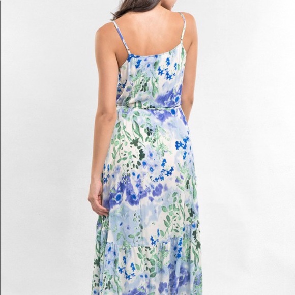 LOVESTITCH Watercolor Floral Wrap Maxi 💖 NWT - Picture 3 of 5
